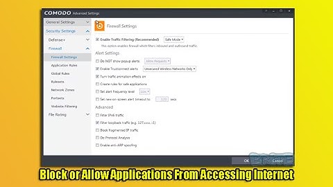Block or Allow Applications From Accessing Internet