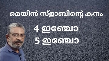 Minimum thickness of main slab | 4 inch or 5 inch |