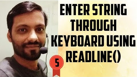 Enter string through keyboard using ReadLine()