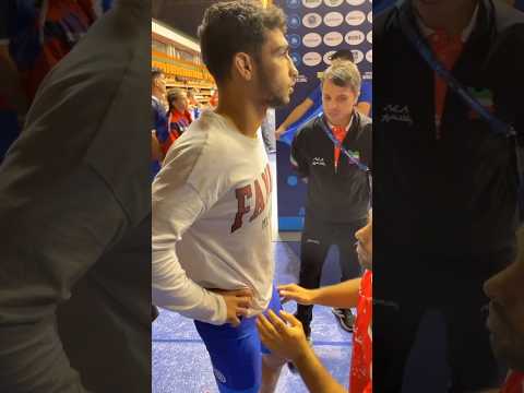 سجاد عباسپور آماده ی نبرد دوم در امیدهای جهان کلیپ کشتی