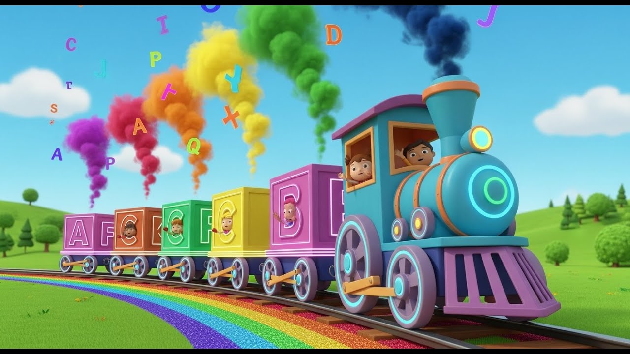 Alphabet Train to Letter Land — A to Z Journey | Fun Alphabet Song for ...