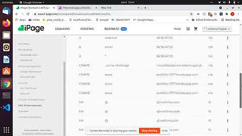 Connecting domain name to heroku app