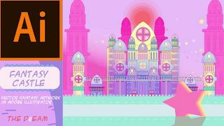 Fantasy castle - Vector Fantasy Artwork in adobe illustrator