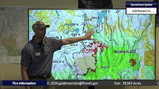 Operational Briefing Video for Sunday, July 26, 2026 with Operations Section Chief, Adam Ziegler