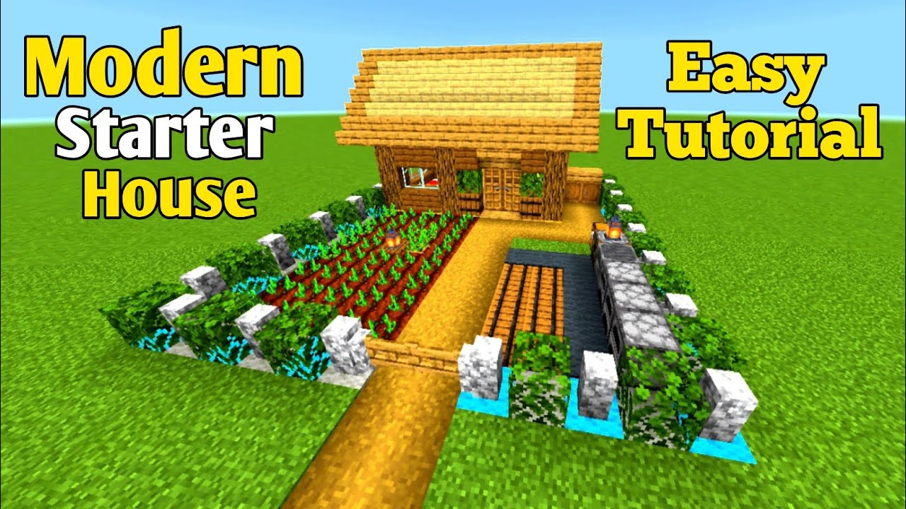 Beautiful starter house tutorial | Minecraft - YouTube