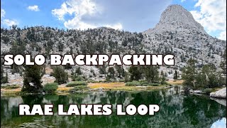 Solo Backpacking Rae Lakes