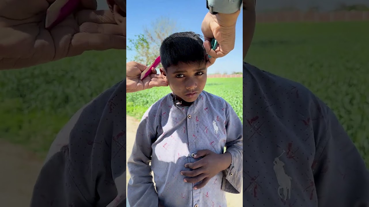 How this Shy Kid with Runny Nose Gets Haircut