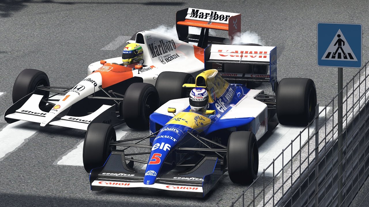 Ayrton Senna vs Nigel Mansell | McLaren-Honda MP4/6 vs Williams