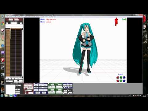 Kinect with Miku Miku Dance Test