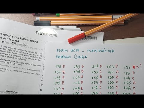 Ao Vivo - Gabarito ENEM 2019 Matemática.