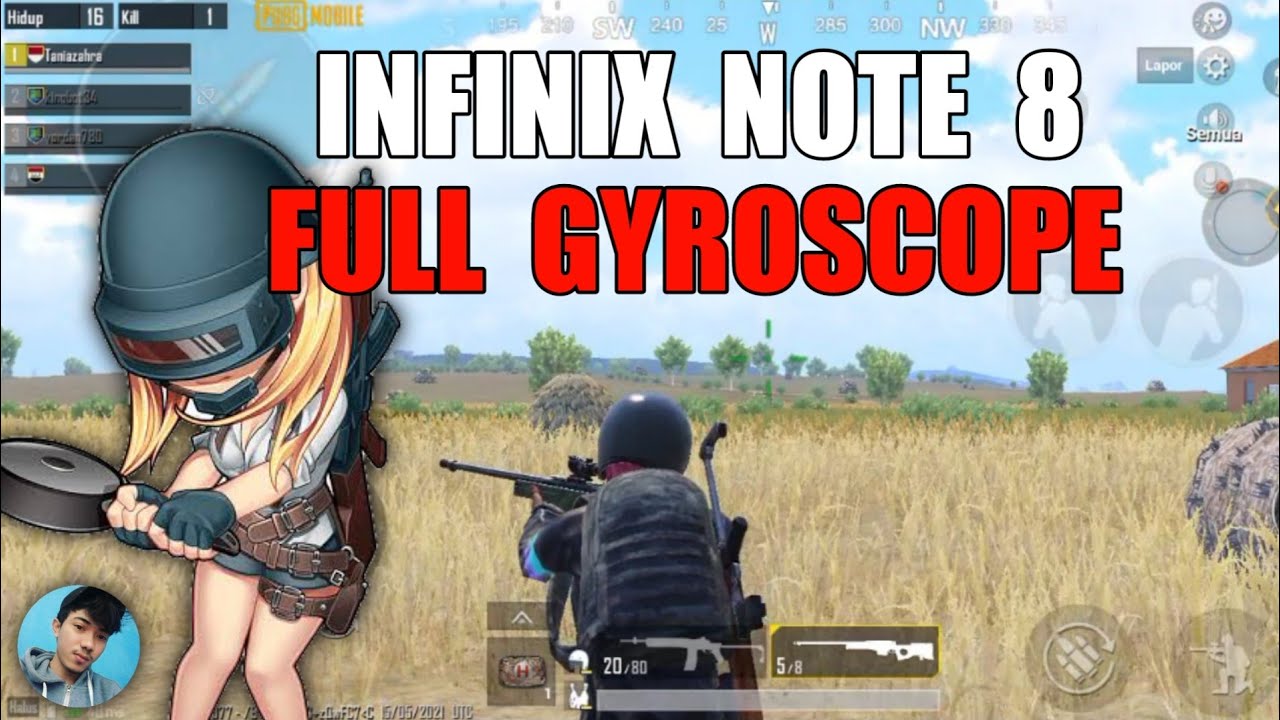 Infinix Note 8 Test PUBG gyroscope - Ternyata Nyaman Dimainkan