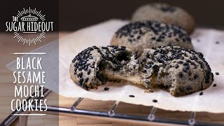 Black Sesame Mochi Cookies