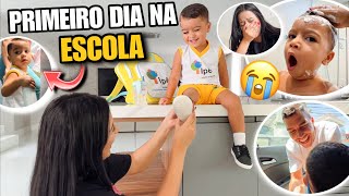 LEVEI MEU FILHO PARA ESCOLA NO PRIMEIRO DIA DE AULA!! 😭😱 *chorei*