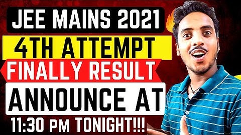 ✨URGENT UPDATE: JEE MAIN RESULT TIMING 😱 | JEE MAINS 2021 | JEE MAIN AUGUST RESULT DATE 2021