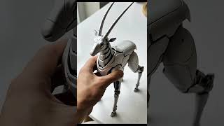 Mechanical Oryx Prototype ⚙️🦌 Cyber Desert Creature #mechanicaldesign #mechanicaloryx #robot #toys