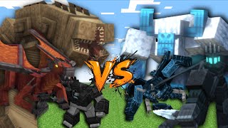 Team Dragon Vs Team Yeti - Minecraft Battle screenshot 3