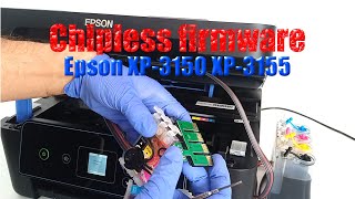 how to make your epson xp-3150 xp-3155 accepting any cartridge even without chip. chipless firmware