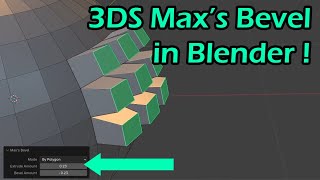 3DS Maxs Bevel in Blender #blender3d #3dsmax #3dmodeling @BracerJack