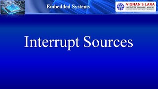 Unit-3 Interrupt Sources