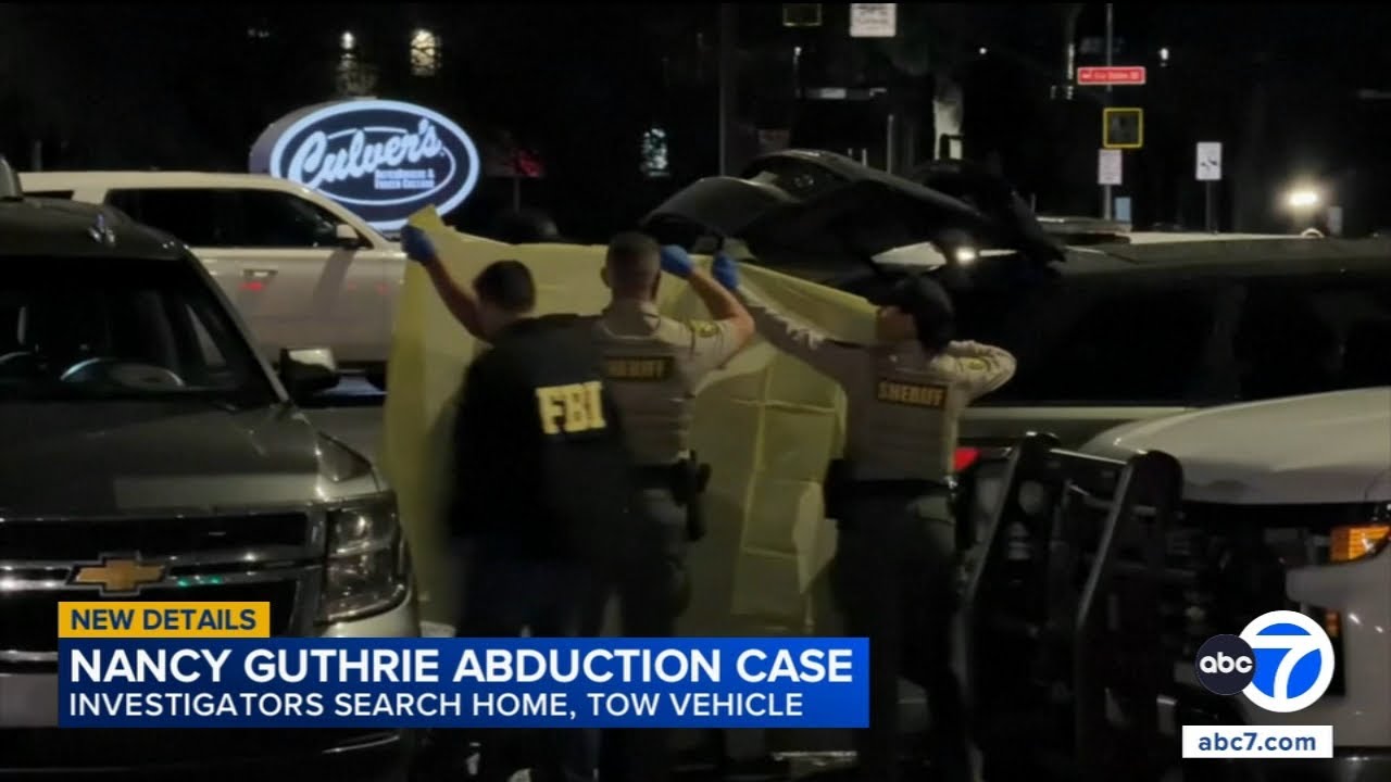 Investigators search home, tow vehicle in Nancy Guthrie abduction case