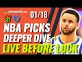 NBA DFS PICKS: DRAFTKINGS & FANDUEL LINEUPS & LATE NEWS | MONDAY 1/18/21