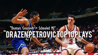 Dražen Petrović – Top 10 Plays | Schooling Dumars, MJ & Epic And‑1s! 🇭🇷🔥