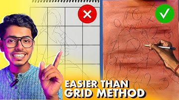 Most Easiest Outline Drawing Technique Ever ! 🔥*Grid method Bhul Jaoge iske baad