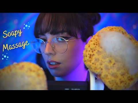 ASMR soapy sponge massage