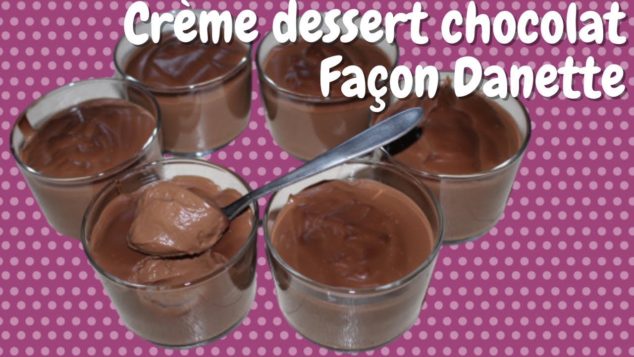 Crème Dessert au Chocolat Façon Danette - YouTube