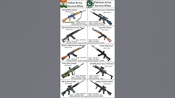 Service Rifles🔥of Indian Army & Pakistan Army | 2025 Updated Weapons Explained! #shorts