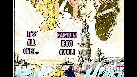 The end of the journey (Stardust Crusaders ending) - manga version w/ anime voices (JJBA SC)