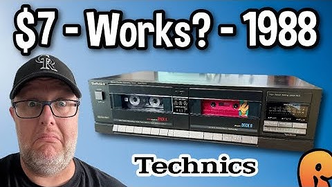 $7 1988 Technics Cassette Deck… Does It Still Work After 36 Years?!