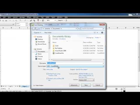 How to Convert Corel Draw Files to PDF