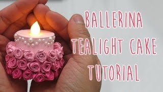 [Tea Light Cakes + Tutorial] How To Make A Ballerina Rose Cake