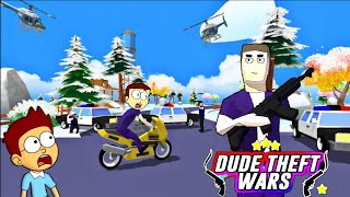 Fist Time Playing Dude Theft Wars Mobile Game | Shiva and Kanzo Gameplay