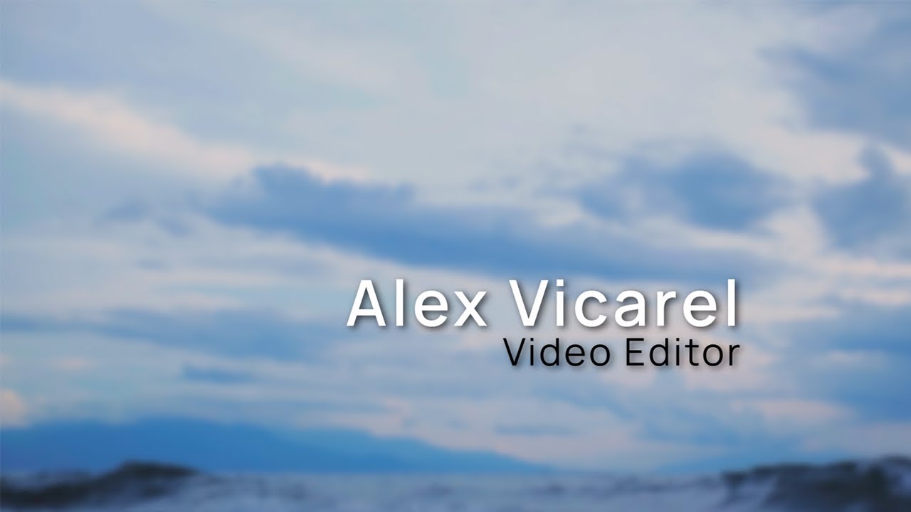 Alex Vicarel DEMO REEL | January 2023