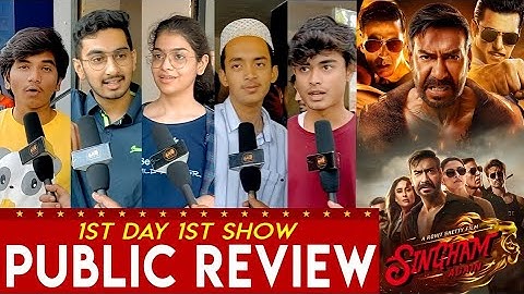 Singham Again PUBLIC REVIEW | First Day First Show | Ajay Devgn, Akshay Kumar, Salman Khan