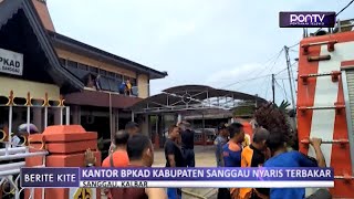 Kantor BPKAD Kabupaten Sanggau Nyaris Terbakar