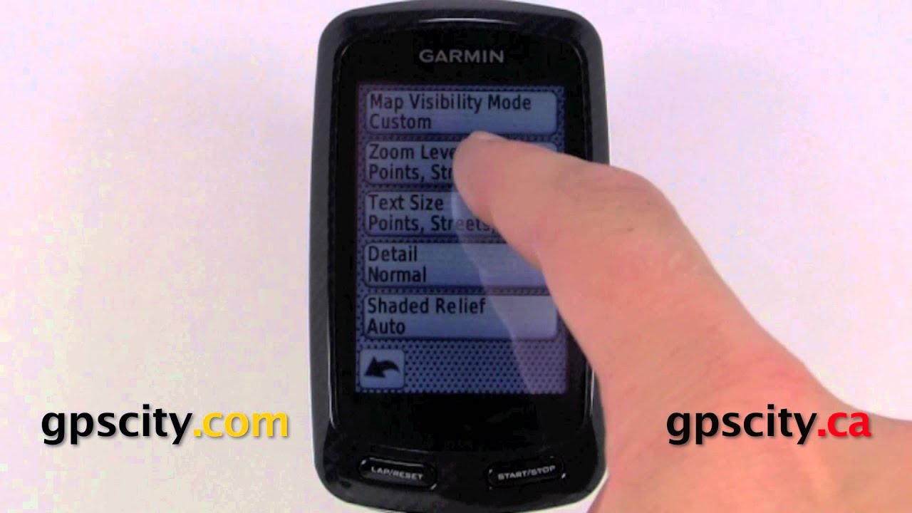 Garmin Edge GPS Bike Computer - Map Screens - YouTube