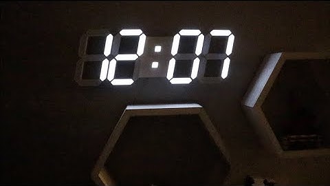 EDUP HOME 3D LED Digital Wall Alarm Clock Review | Remote Control, LED Time/Date/Temperature Display