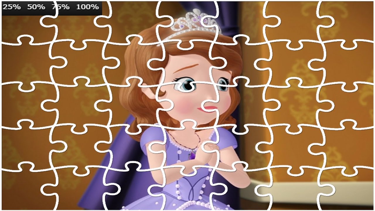 Sofia The First Puzzle Games - YouTube