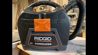 Review of the Ridgid Cordless vacuum