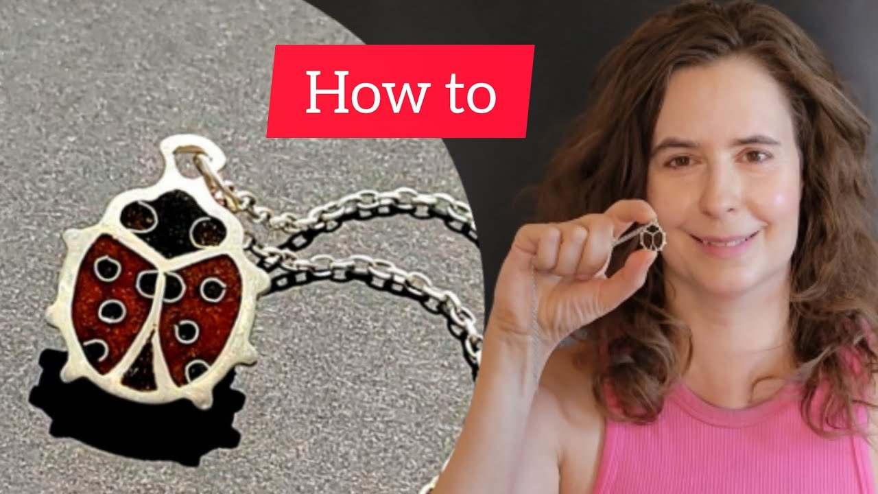 How to: Cloisonne Champleve Enamel Lady Bug Pendant Tutorial. (Enameling technique)