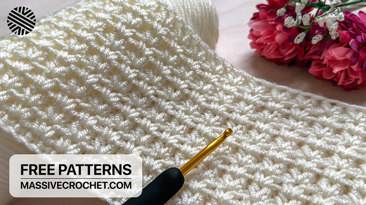SUPER DUPER EASY Crochet Pattern for Beginners (1 ROW REP!)⚡️Crochet Stitch for Baby Blanket & Bag