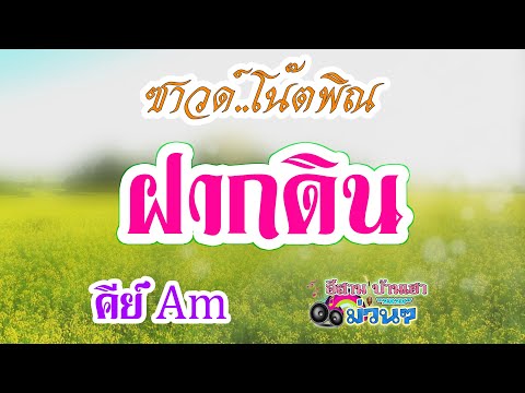 ฝากดิน - ซาวด์ พร้อมโน๊ตพิณ คีย์ Am