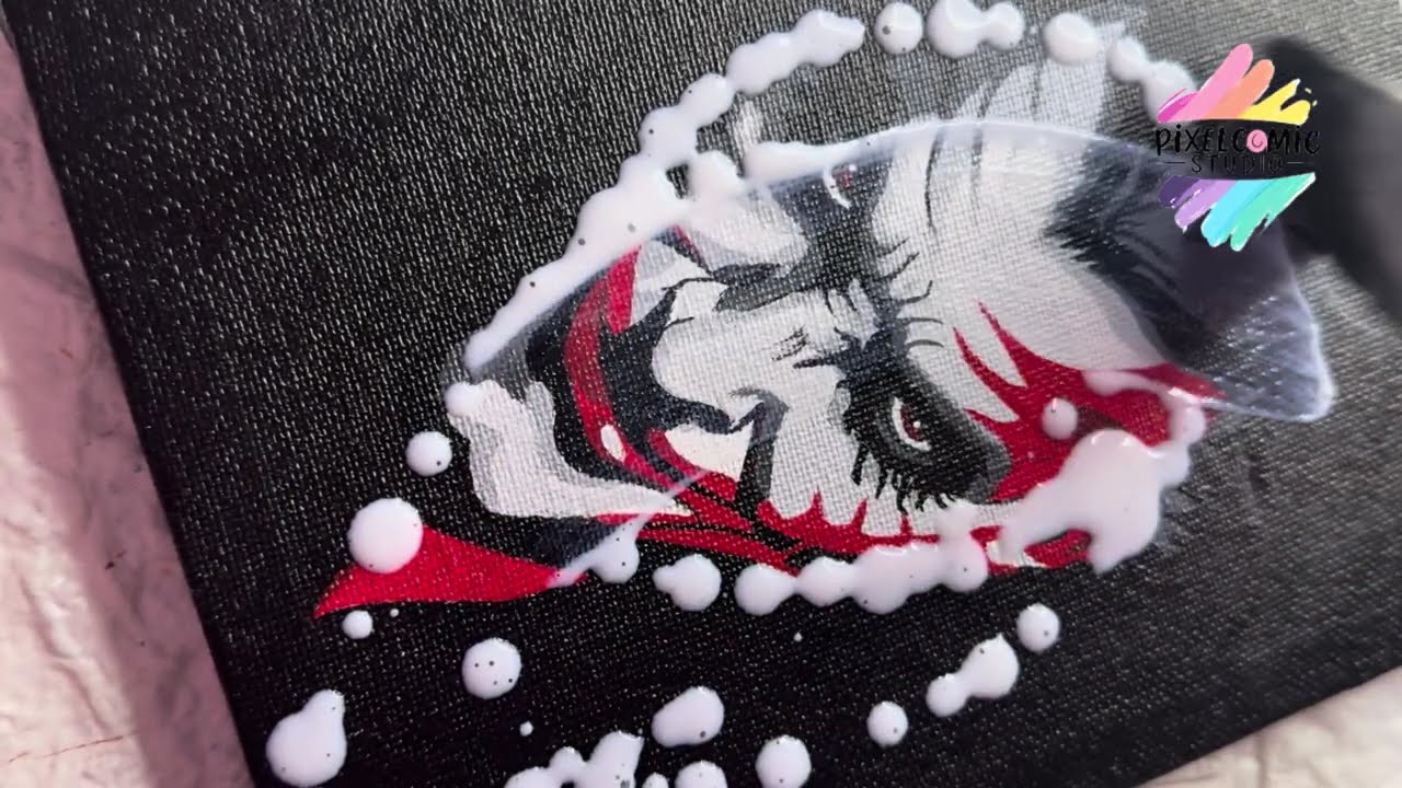 Joker Fan Art | step-by-step Painting Process | PixelComicStudio 