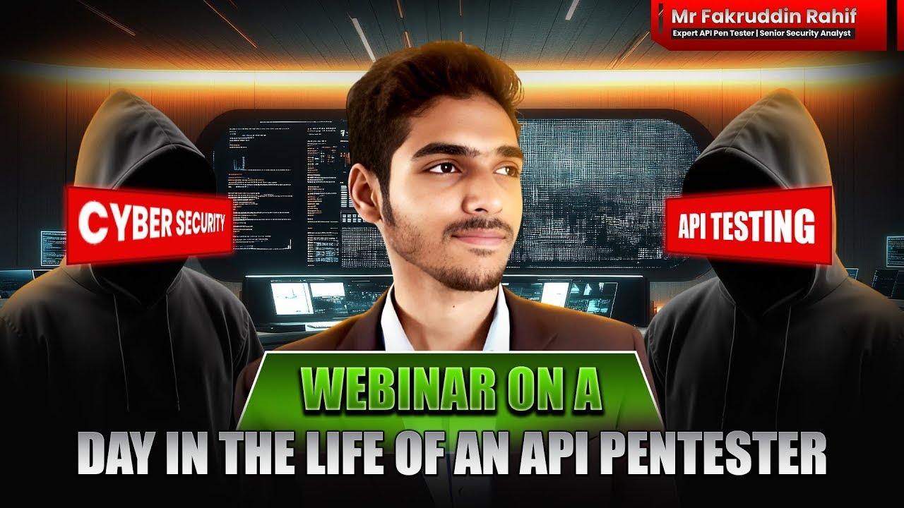 Webinar on a Day in the Life of an API Pentester by Mr Fakruddin Rahif | CyberSapiens #APIsecurity