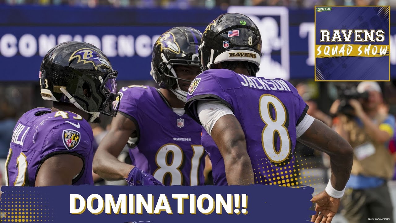 RAVENS SQUAD SHOW: Baltimore Ravens DISMANTLE Cleveland Browns in Home Opener