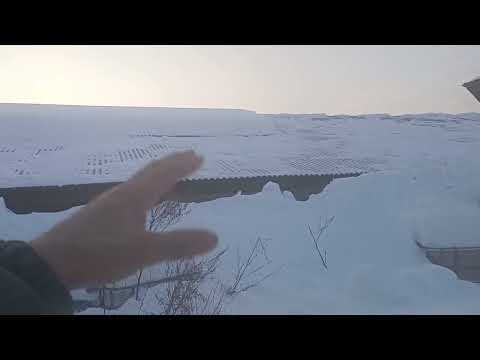 50 tons of snow on the roof of the barn