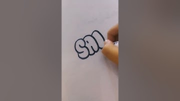 how to write salar in bubble letters #creative #name #viral #trending